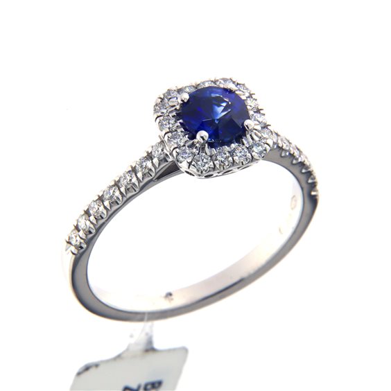 Anello Gazzola Donna Contorno in Oro bianco Zaffiro 0.64 Ct AC503#.Z5X5BGLB - AC503#.Z5X5BGLB